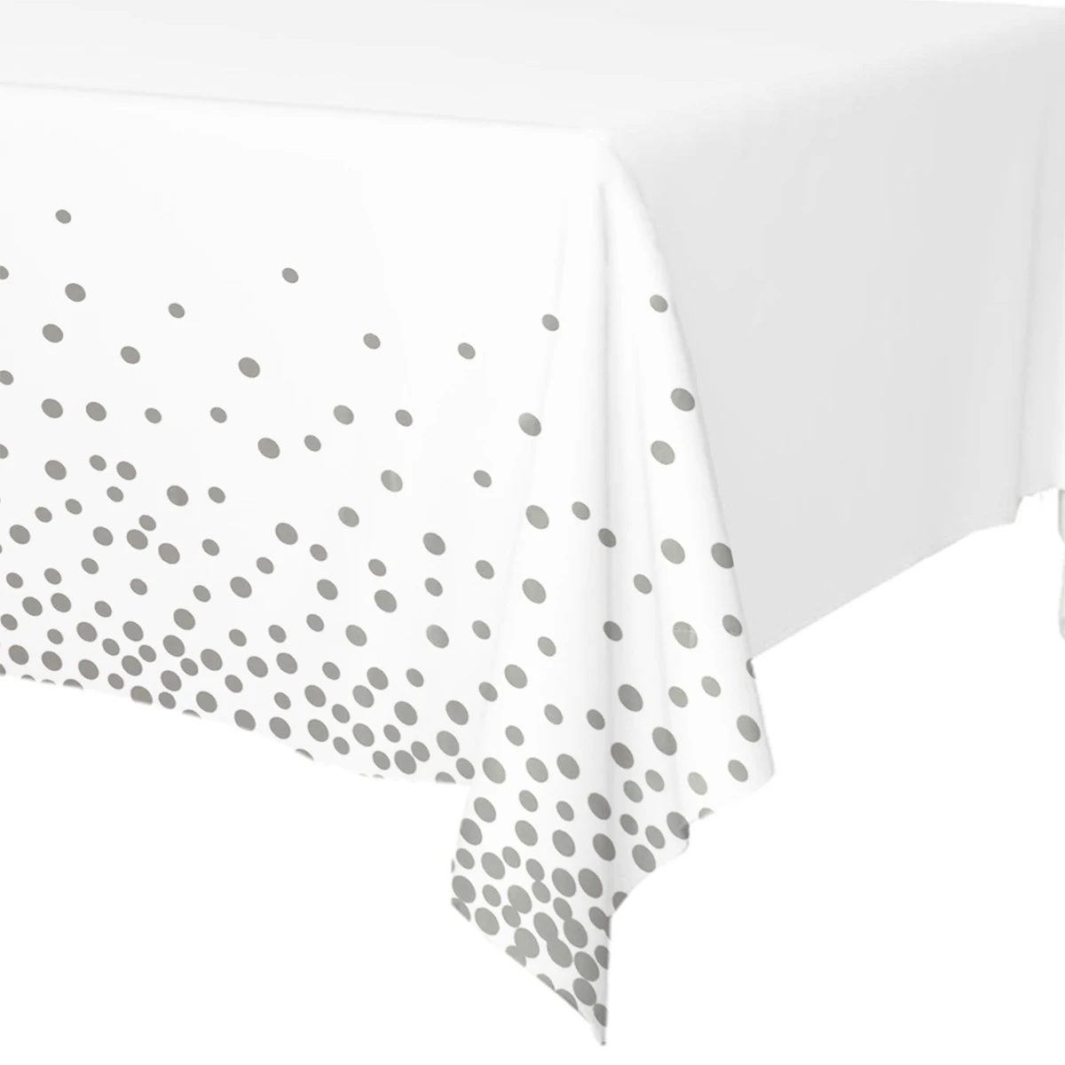 

137x274cm High Quality Dot Rectangle Disposable Waterproof Party Tablecloth for Birthday Restaurant Wedding Outdoor Decoration