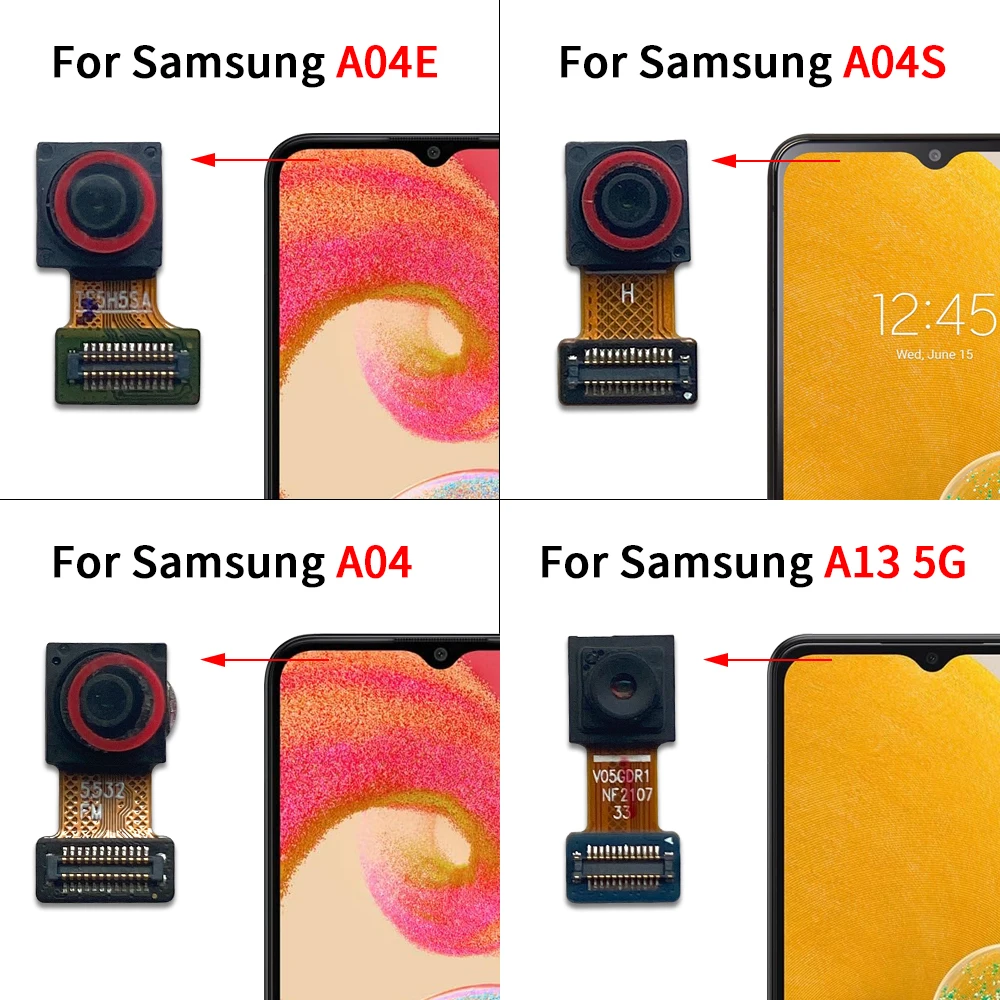 NEW Front Small Facing Camera + Rear Big Main Camera Module Flex Cable For Samsung A04 A04E A04S A13 A14 4G 5G A145F A146B A135F