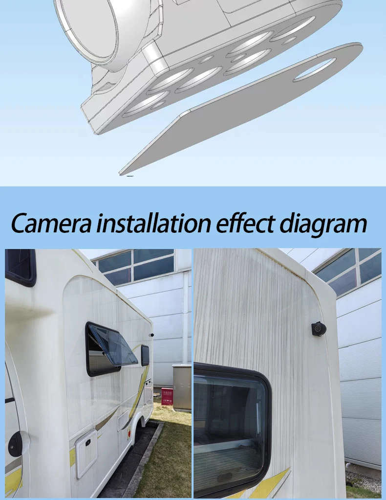 AHD 1080P 2MP Waterproof Side View Vehicle Camera – No-Drill Strong Magnetic Mount with IR Night Vision for Truck & Bus image