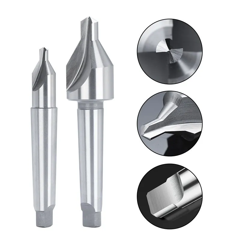 Center Drill Bit with Weldon Shank A B Type 5 6 8 10 12mm Hole Drill Cutter for Steel Aluminum Copper Drilling Tool