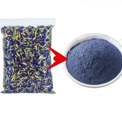 Natural Butterfly Orchid Powder Blue Butterfly Pea Flower Powder For Soap Organic Pigment Resin Jewelry Art Craft Accessories