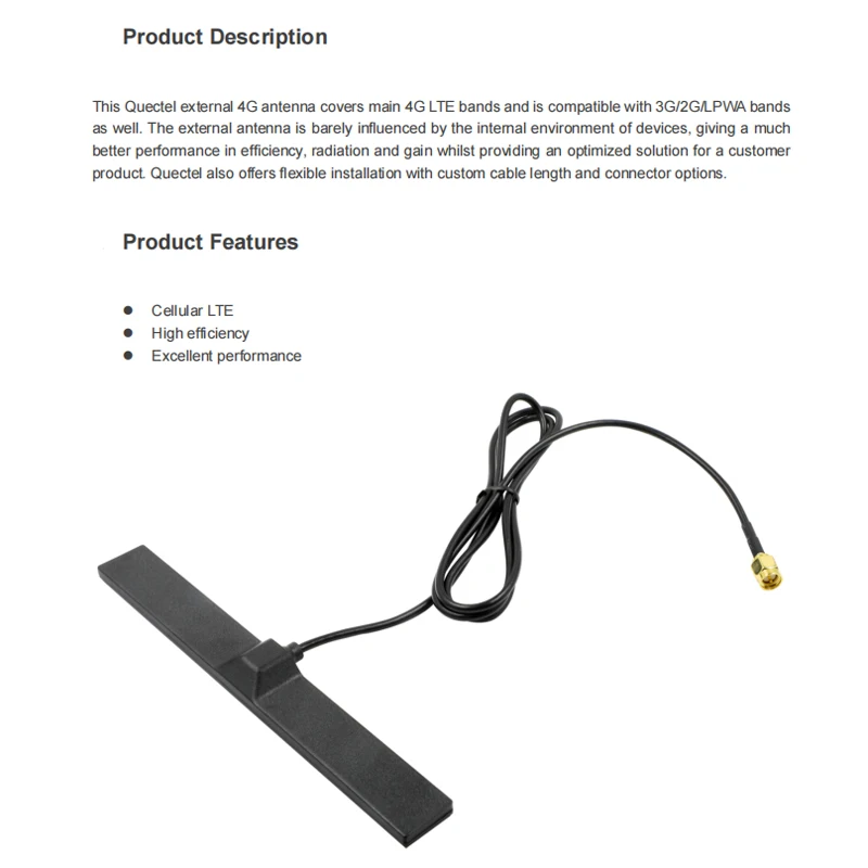 YE0010AA 698-2700MHz Multi-band 4G antenna,1 meter extension cable SMA Male