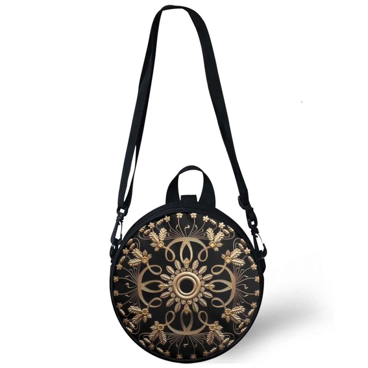 

Bohemian Print Round Crossbody Bag Children School Backapcks Women Circular Handbags Coin Purse Fashion Messenger Shoulder Bags