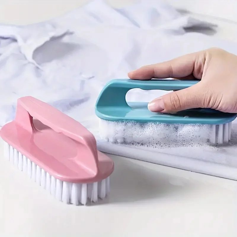 Multi-functional Household Laundry Brush - Plastic Hard Bristle Cleaning Brush for Washbasin, Shoes, and Clothes Board - Uncharg