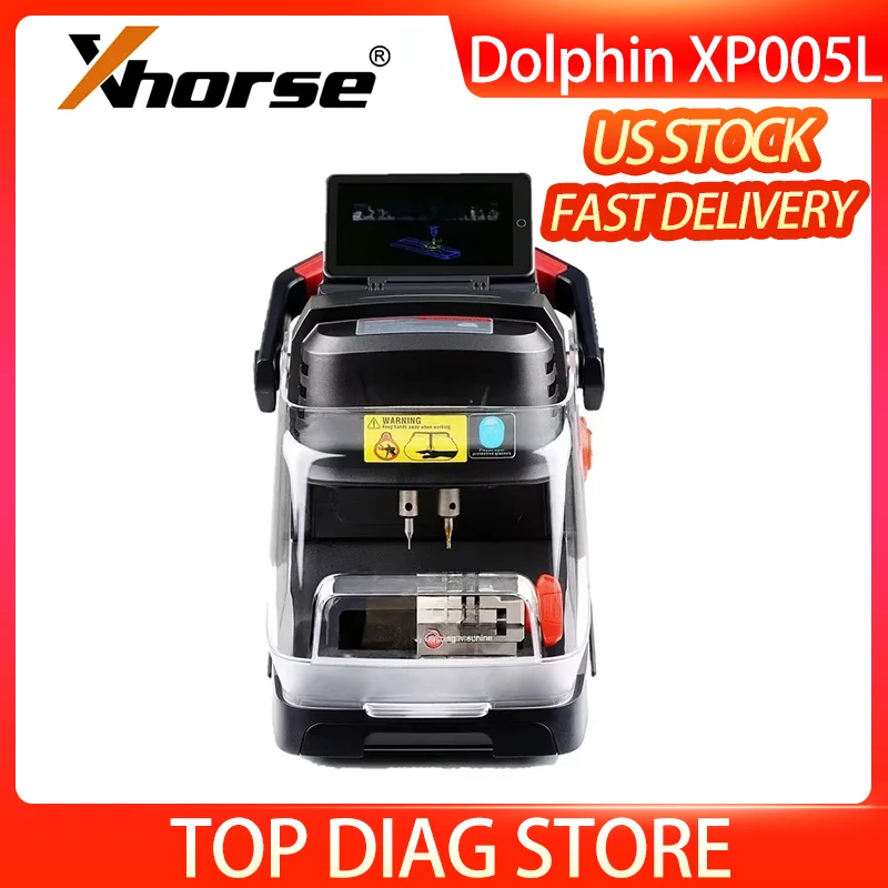 Xhorse Dolphin XP005L Automatic Key Cutting Machine Universal Key Duplicating Machine For Automotive Locksmiths With High-Definition Digital Display Screen