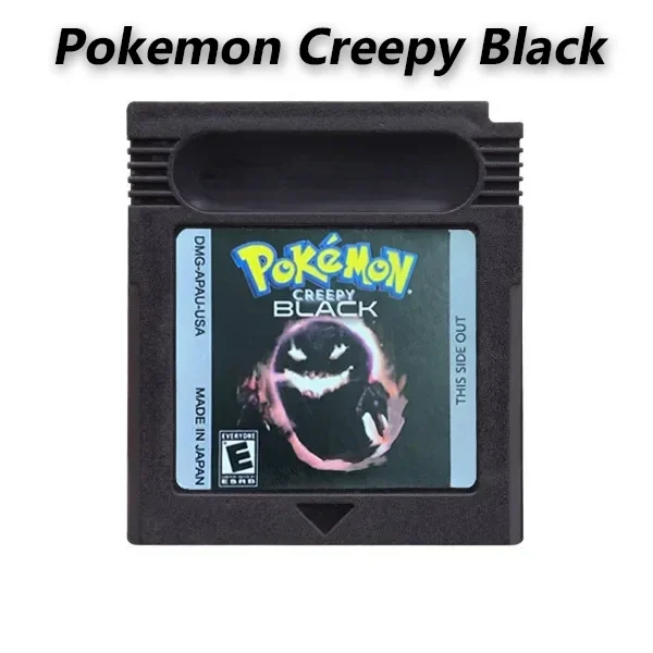 

Pokemon Creepy Black GBC Game Cartridge 16 Bit Video Game Console Card English Language for GBC/GBA