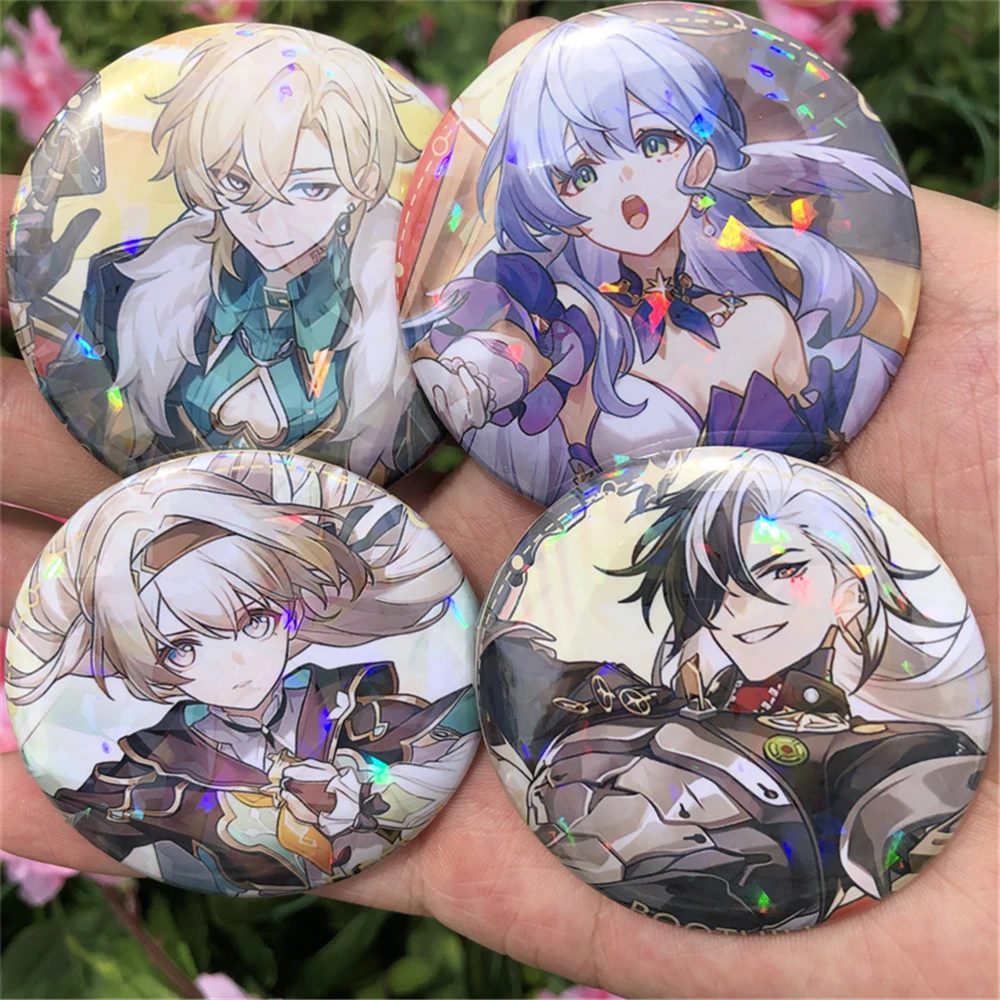 Anime Honkai: Star Rail Robin Firefly Aventurine Boothill Cosplay Costumes SPTE Tin Plated Pin Badge Accessories Pendant Prop
