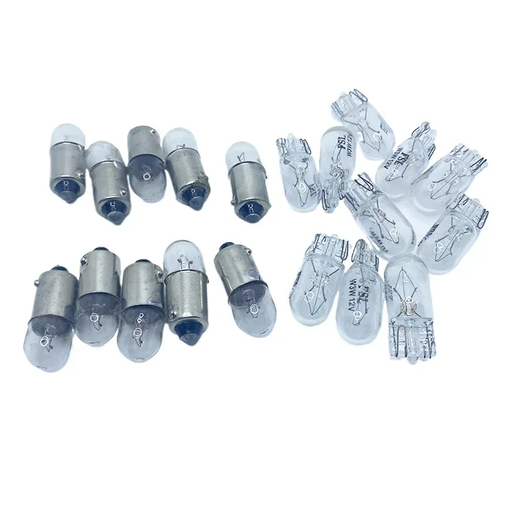 10pcs for Motorcycle Single Contact Fog Bulb T10 Small Instrument Bulb Wide Bulb Socket 12V 3W Fog Light image 2
