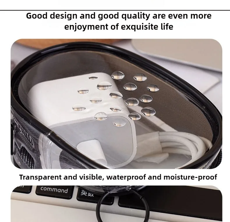 Mini Anime Doll Display Bag Transparent Coin Purse Pendant Square Pouch Organizer Wallet Key Lipstick Earphone Storage Bags