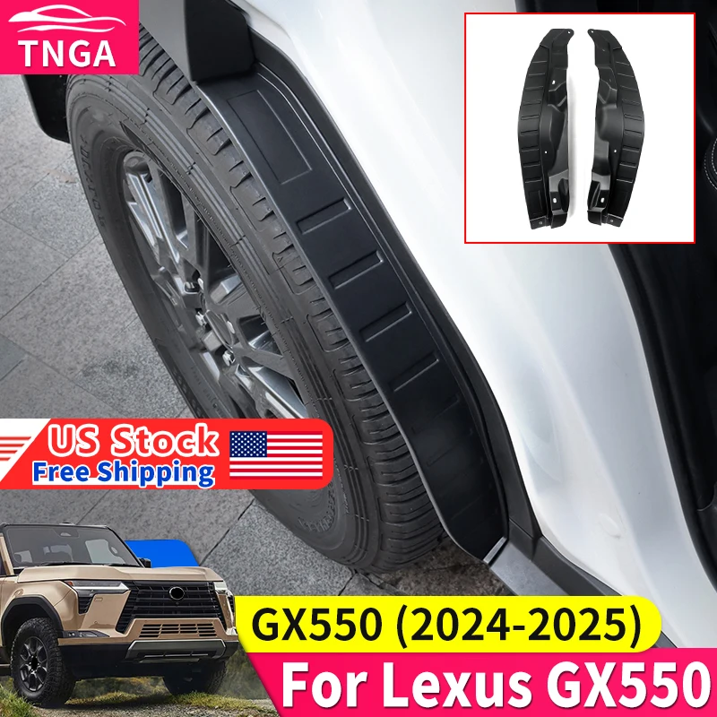 

For 2024-2025 Lexus GX550 rear wheel fender lining 550h Exterior Upgraded Modification Protective plate Accessories Tuning
