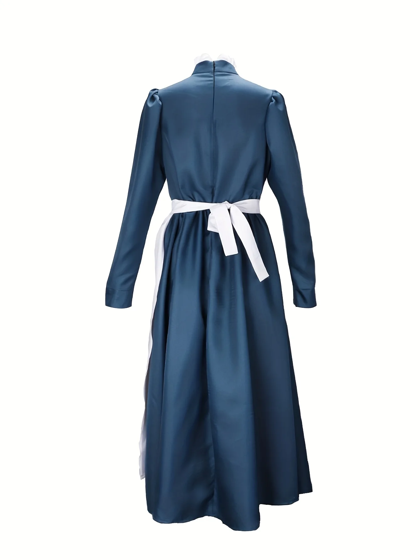 زي هال المتحرك القلعة التنكري، فستان طويل للخادمة الشابة باللون الأزرق صوفي أنيمي