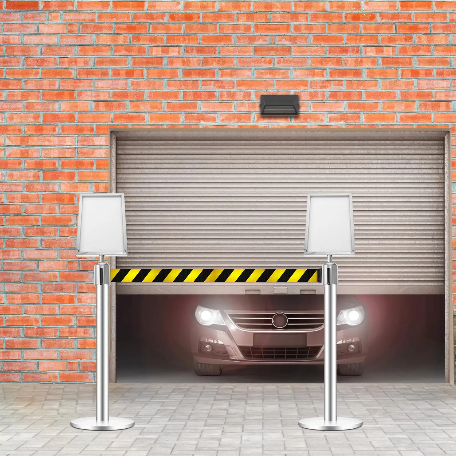 Cordon Tekenhouders Crowd Control Frame Portret Stanchion RVS Sentry Office Post Top