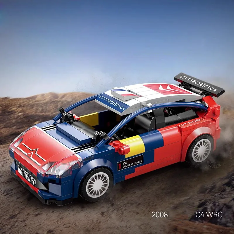

Speed Champion масштаб 1:24 Raing Wrc раллийный автомобиль строительный блок 2018, Citroen C4, кирпичная конструкция, наборы моделей, игрушки, коллацеон