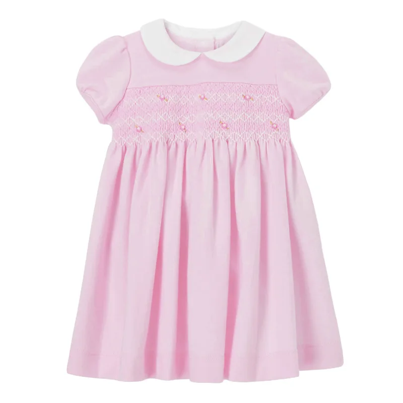 Little maven Dress for New Year 2024 Summer Vestidos for Girls Children’s Clothes Cotton Solid Color Pretty and Elegant Dress