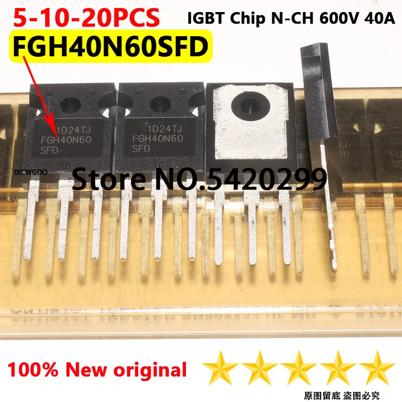 (5~10~20PCS) FGH40N60SFD FGH40N60 TO-247 IGBT 40A/600V 100%New original