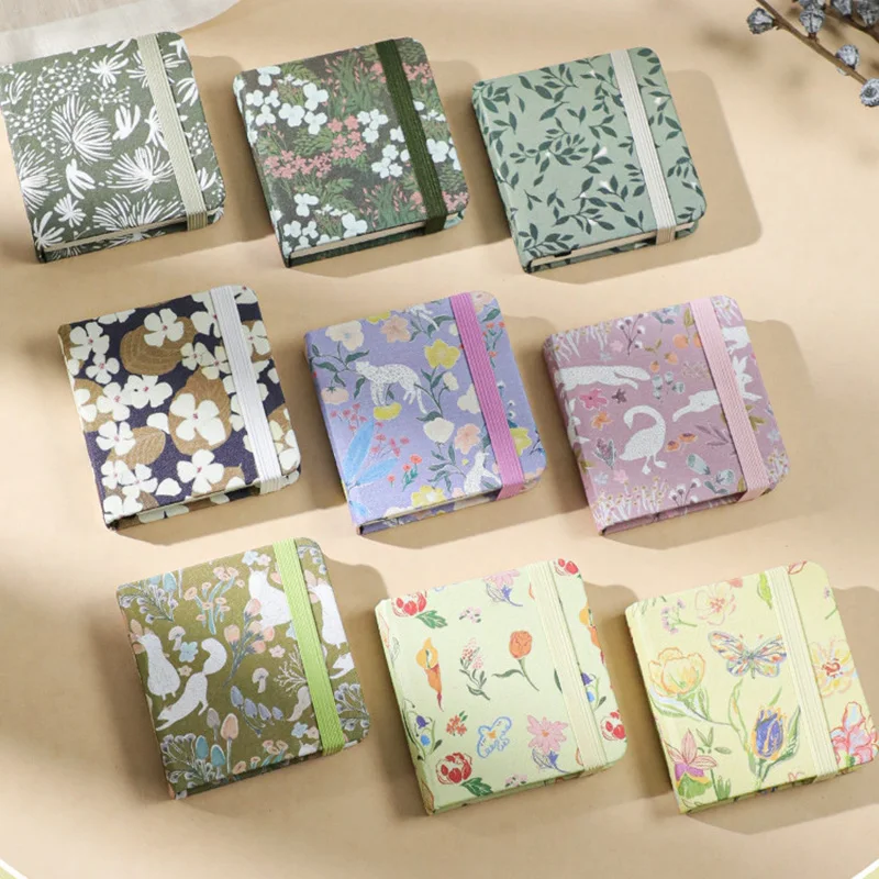 Portable Mini Sketchbook with Cloth Cover 100% Cotton Pulp 300G Watercolor Paper for Acrylic Marker Painting Doodle Drawing