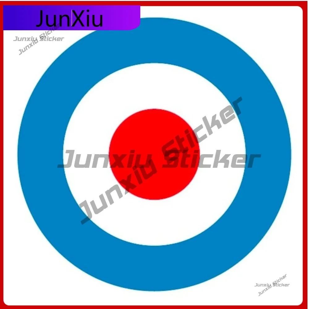 

Awesome Stickers Vinyl Mods RAF Target Roundel Circular car window laptop cool retro scooter scootering wall adhesive self