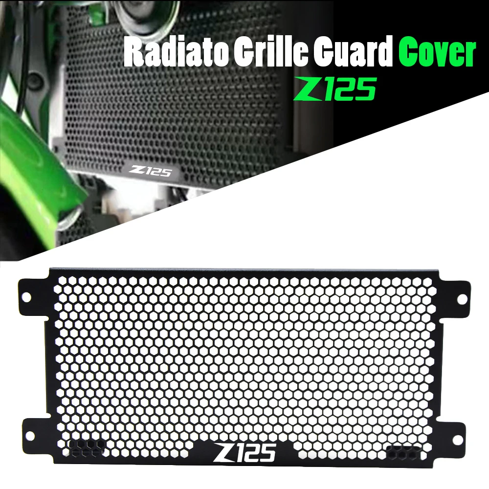 

Для Kawasaki Z125 Ninja 125 Performance 2019 ~ 2023 2022 2021 2020 аксессуары для мотоциклов решетка радиатора защитная крышка протектор
