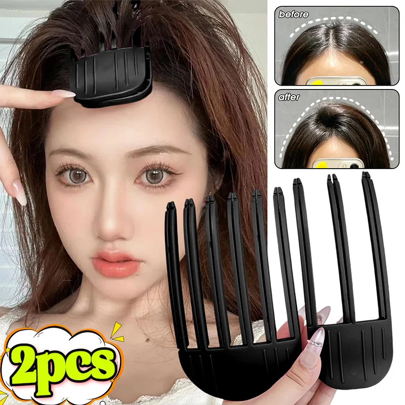 3/6Teeth Fluffy Hairpin Curling Bangs Clips Lazy Wind Sculpting Combs Women Curling Fixed Shape Clips High-arched Styling Tool