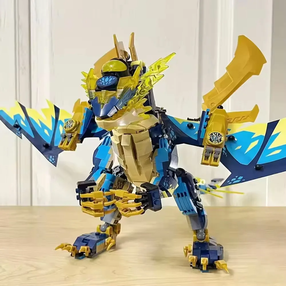 

Creative Expert божественный дракон Mech moc идеи строительный блок модель ниндзя игрушки на 71796 подарки на день рождения Рождество 1038 шт.