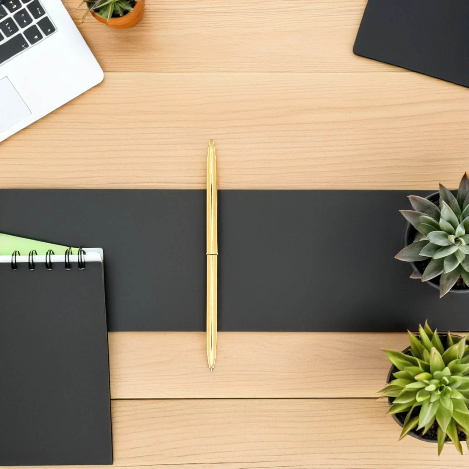 

6 шт. металлические шариковые ручки с двойной головкой, легкие синие чернила, золотые для школьных канцелярских принадлежностей, элегантные шариковые ручки