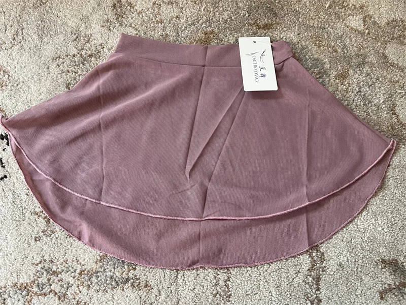 Heißer Verkauf billig hochwertige Kinder Mädchen Kinder tanz tragen hoch Spandex gewickelt Mesh Ballett röcke – Detail 15