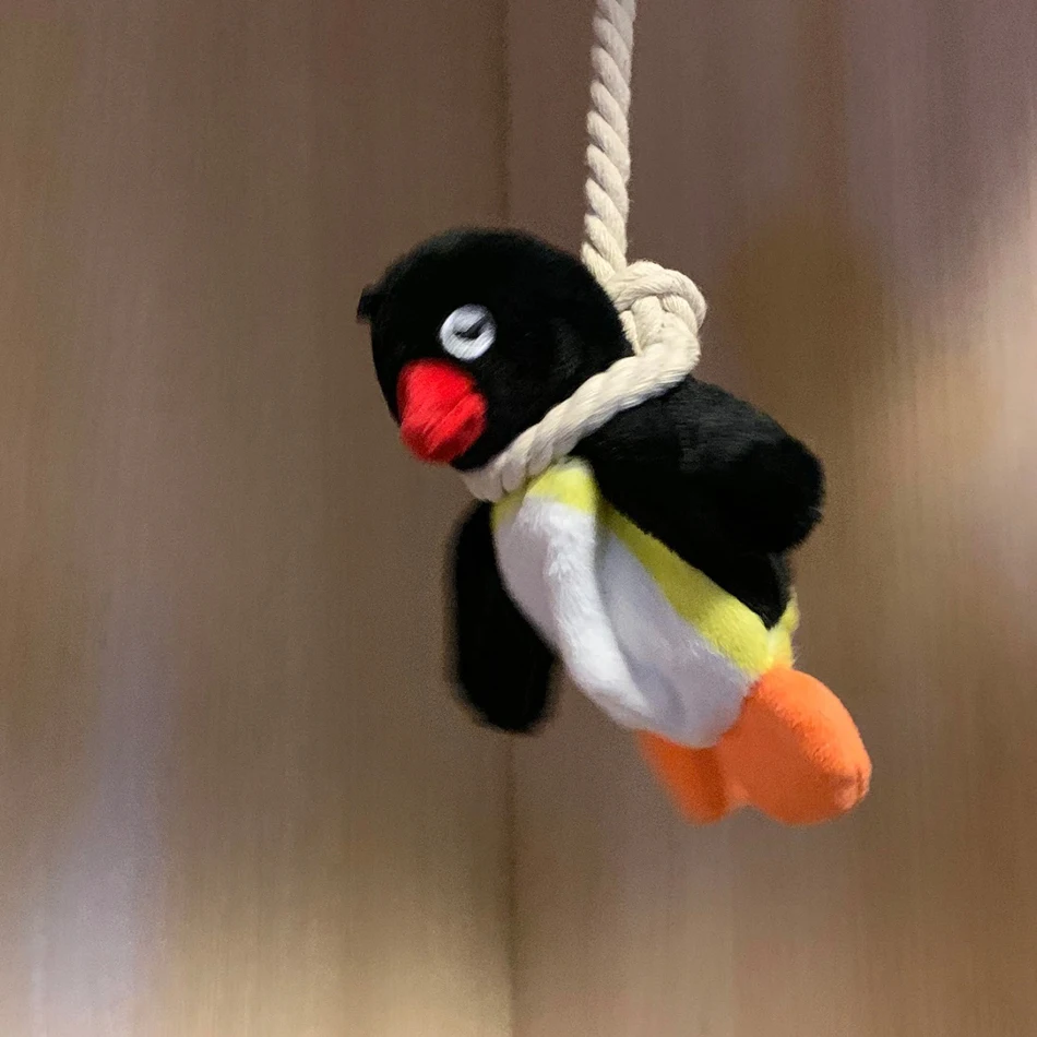 ペンギン 16 センチメートルかわいい漫画人形ぬいぐるみぬいぐるみバックパックペンダントチェーン装飾子供のギフト誕生日プレゼント