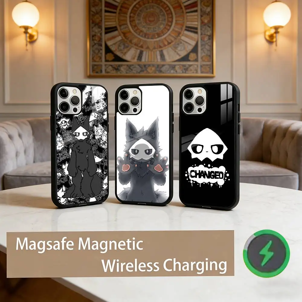 

Furry Art P-Puro C-Changed Phone Case For iPhone17,16,15,14,13,12,11 Plus,Pro Max Magnetic For Magsafe Wireless Charging