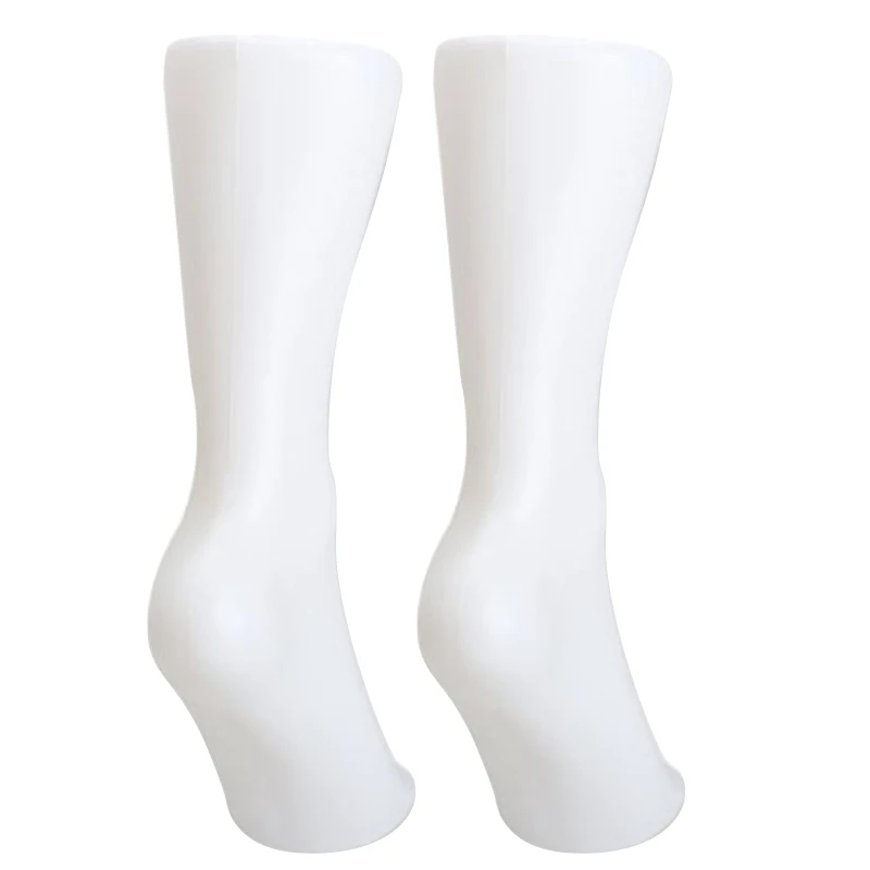 4PCS Female Foot Sock Sox Display Mold Short Stocking Mannequin White