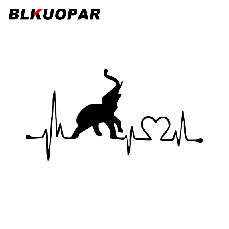 

BLKUOPAR Elephant Lifeline Interesting Car Stickers Beautiful Motorcycle Skateboard Scratch Resistant Caravan Car Door Protector