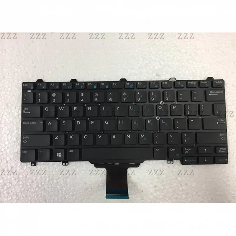 ZZ USED US Black backlit keyboard fit For Dell Latitude E7250 E7250 without pointer