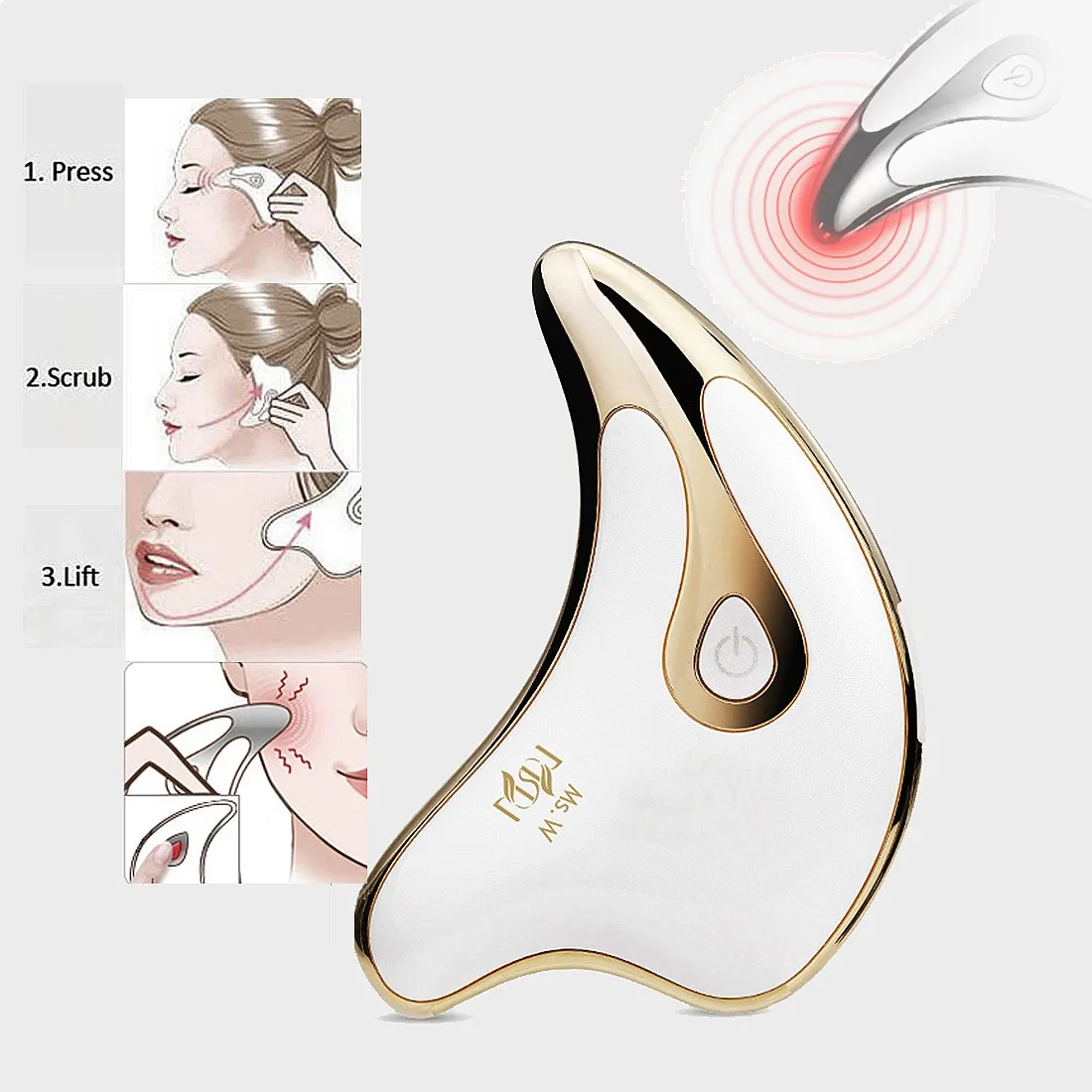 Best Seller Homeuse Beauty Machine Vibratingcryo Facial Tightening Massage for Skin Care ABS USB Packaging Included