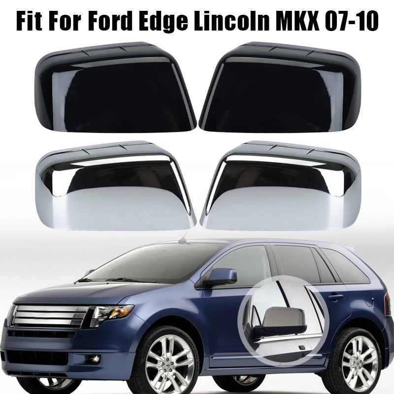 

Rearview Mirror Cover Cap For Ford Edge / Lincoln MKX 2007 2008 2009 2010 Glossy Black Side Mirror Cover Cap Car Accessories