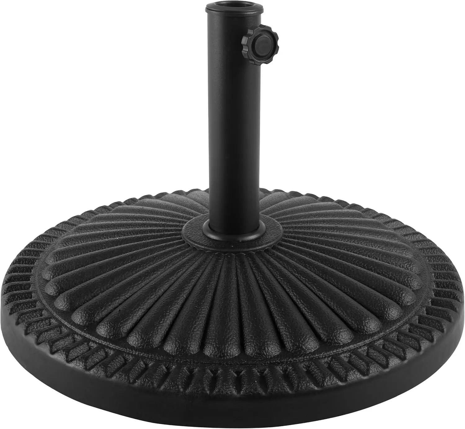 

Patio Umbrella Base - 39lb Weighted Resin and Cement Patio Umbrella Stand Outdoor Base - 9.8” Stem Fits 1.5-1.9” Diame