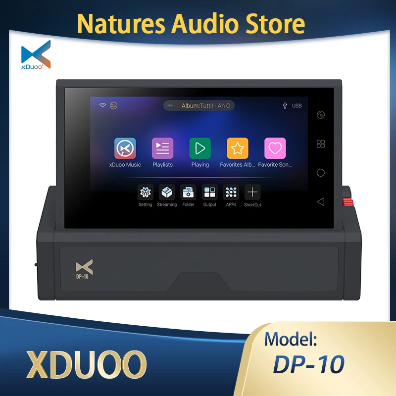 

XDUOO DP-10 PURE Цифровой музыкальный плеер Поворотный стол Потоковое медиа Локальное воспроизведение Потоковое литье Bluetooth Воспроизведение