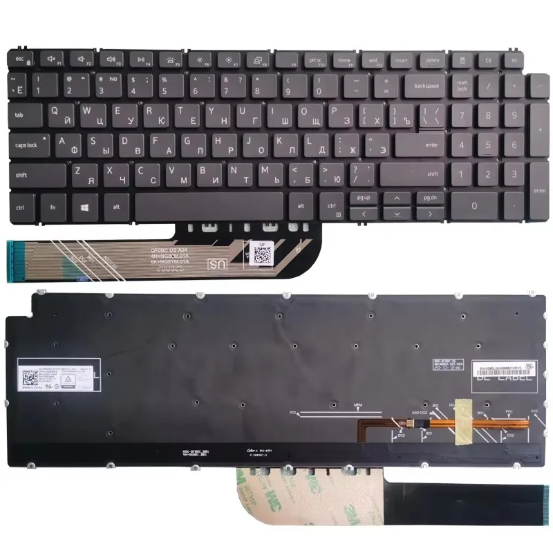 

Keyboard for DELL Inspiron 7591 7590 7591 P83F P42F 5000 7000 Russian layout