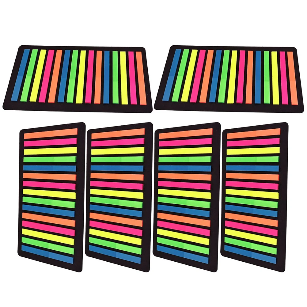 

6pcs Index Sticker Page Marker Transparent Highlight Strips Reading Tracking Adhesive Tape Document Markers Books Lightweight