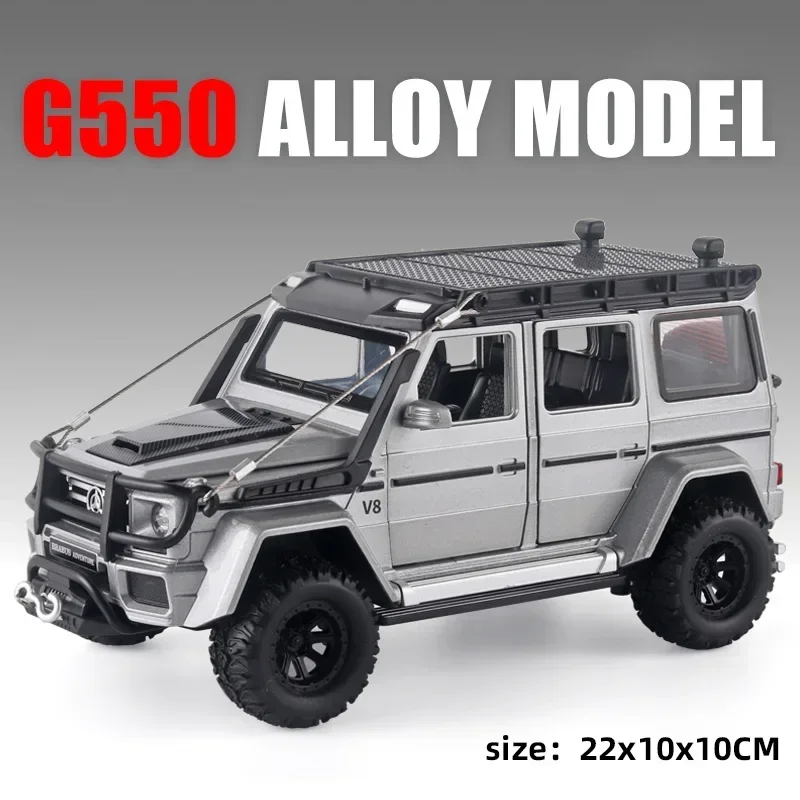 1:24 Mercedes Benz G550 Off Road SUV Alloy Model Car Diecast Vehicle Toy Model Simulation Car Sound & Light Toys For Kids Gifts