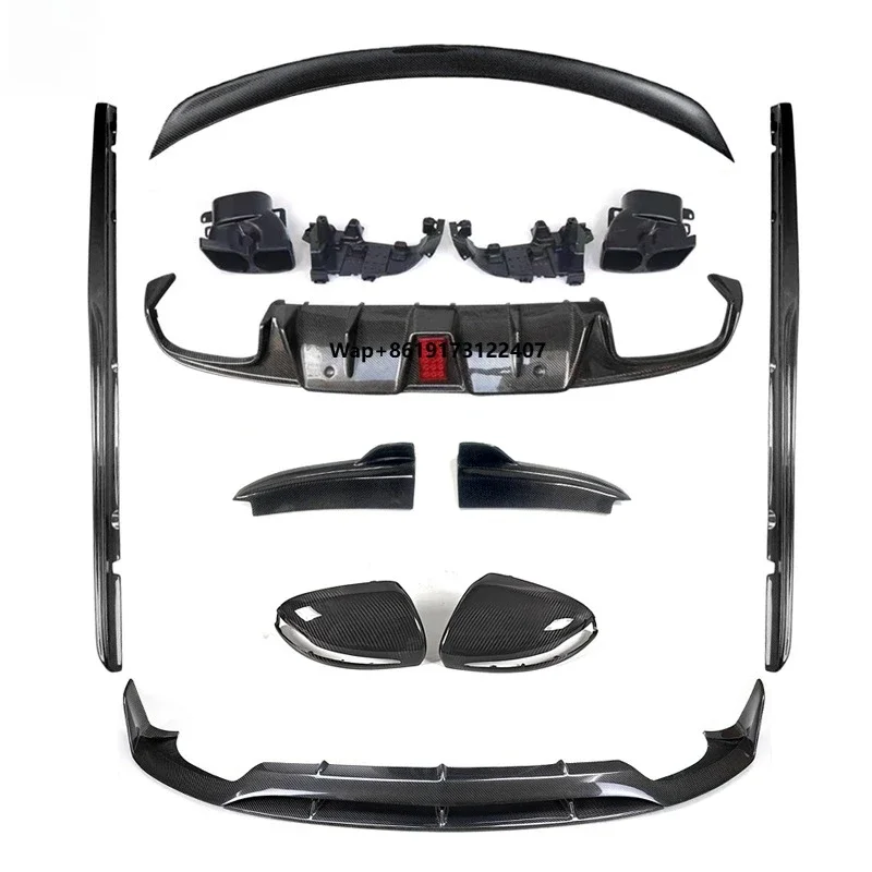 

Для W205 C43 Coupe: Комплект обвеса B-Style из карбона (передний сплиттер, боковые юбки, задний спойлер, накладки на зеркала) 2015-18