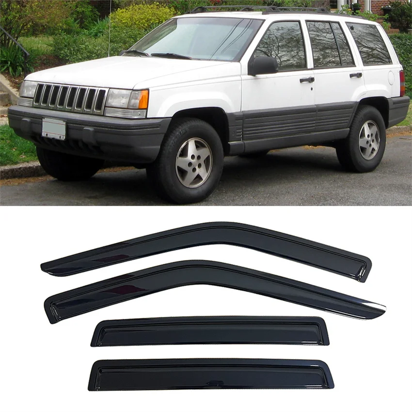 

Window Visor for JEEP GRAND CHEROKEE ZJ 1993 1994 1995 1996 1997 1998 Wind Deflectors Rain Guards Door Visor Vent Shades