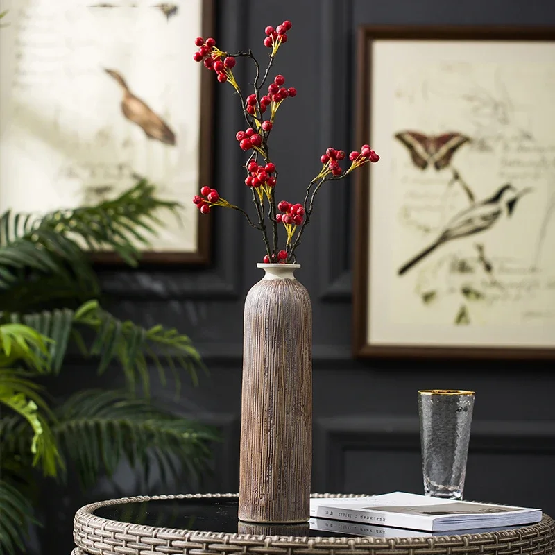Vase Home Decor Ceramic Modern Living Room Decoration Flower Pots искуственные цветы вазе декор для комнаты Jarrones Decorativos