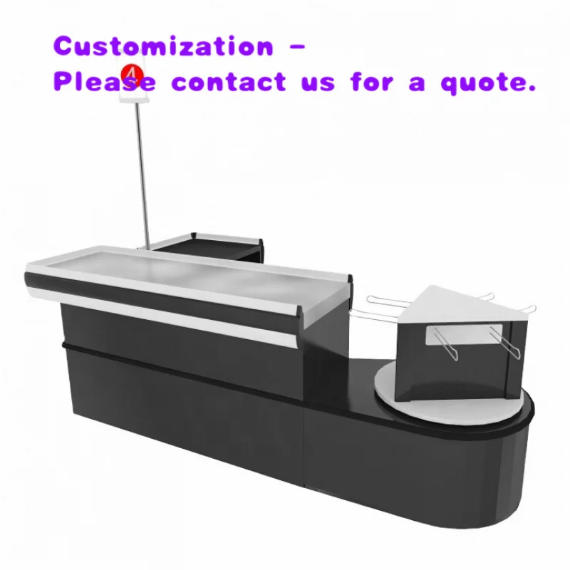 

custom.Supermarket Equipment Stainless Steel Cash Counter Checkout Counter Supermarket