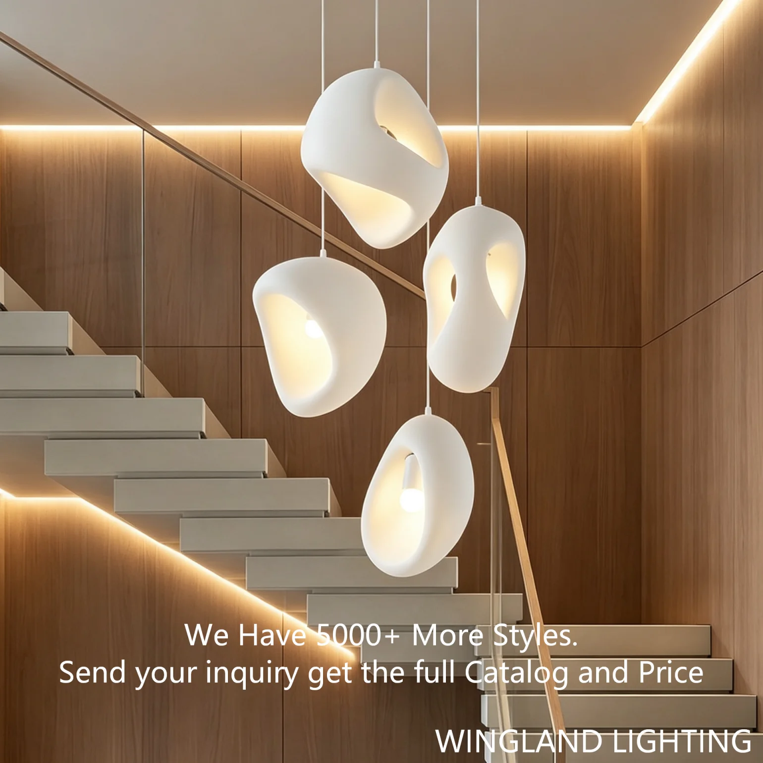 Designer Organic Form Pendant Light Contemporary Cloud Sculpture LED Chandelier for Artistic Home Hotel Lobby