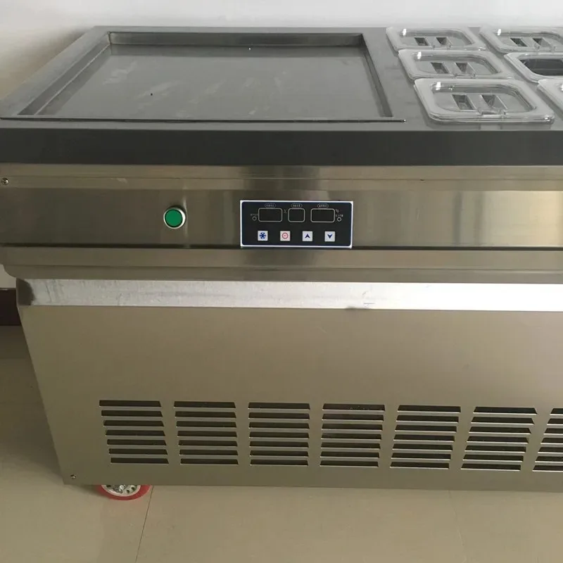 

Smart Dafang Pot with Nine Barrels Fried Ice Machine Thai Ice Cream Roll Fried Yogurt Machine
