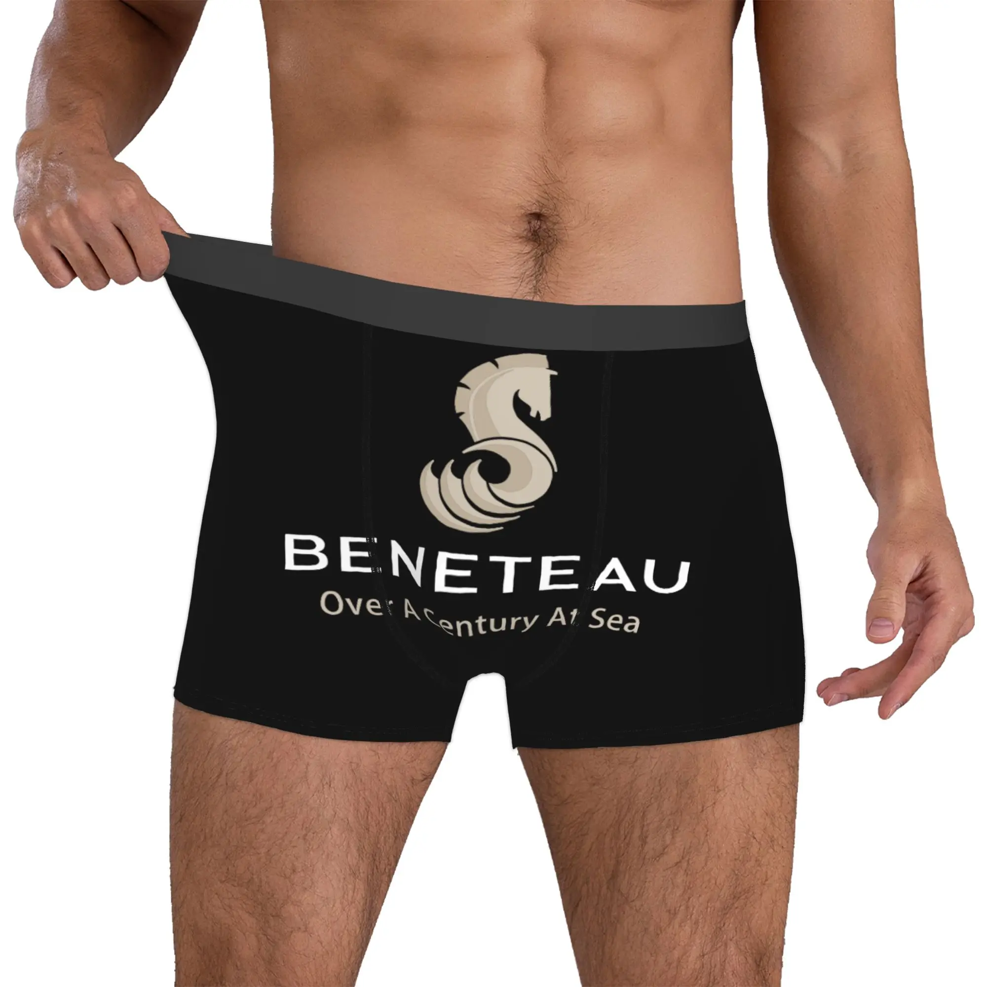 Beneteau Sailboat Sailing Yacht Boxer Shorts For Men 3D Print  Underwear Panties Briefs Stretch Underpants