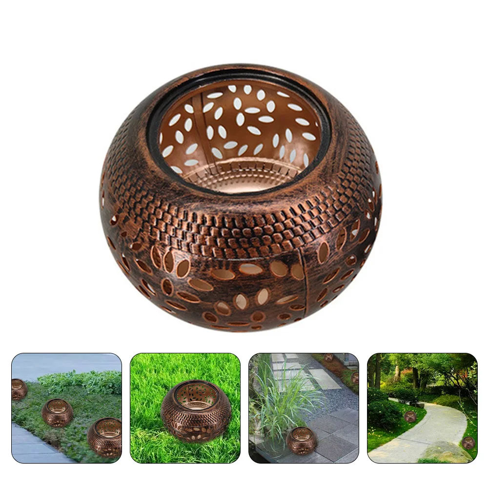 

1Pcs Metal Decorative Light Nordic Industrial Style Hollowed Iron Art Lawn Light Garden Outdoor Lamp Exquisite Warm Lighting