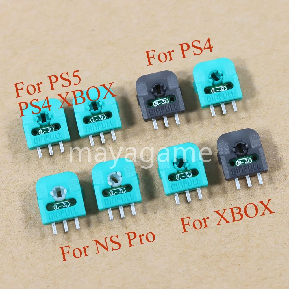 50pair Hall Analog Joystick Potentiometer Original Sensor Module Axis Resistor For PS4 PS5 XBOX NS Pro Controller Replacement