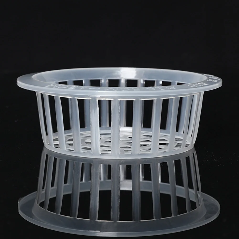 Reusable Plastic Mesh Cloning Basket for Aquaponics and Hydroponics Use with Stable Circular Edge Design for Secure Placement