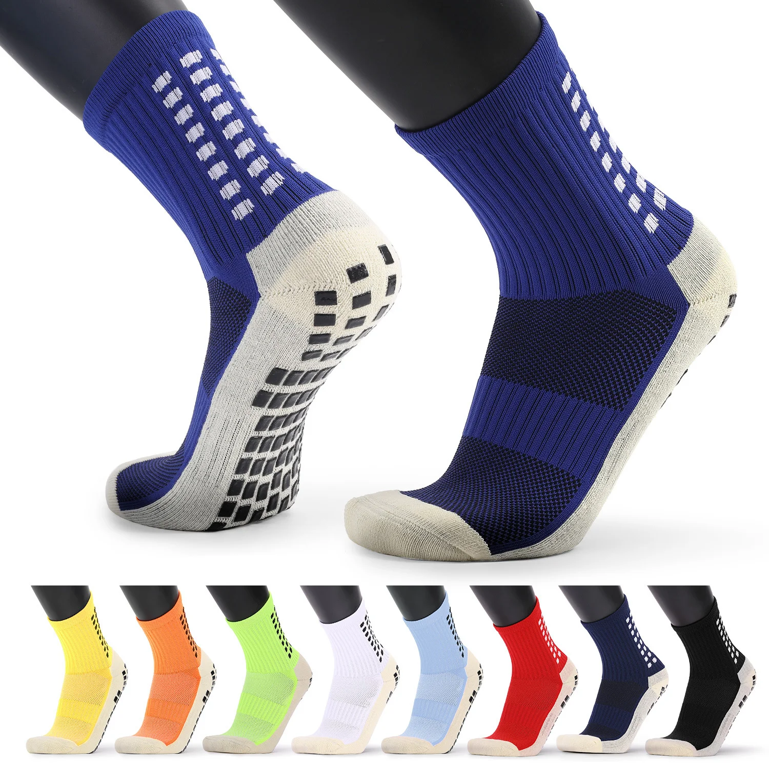 

2023 Socks Sports Grip Socks Soccer Anti Non Skid Basketball Socks Dispensing Anti Slip Cotton Soccer Socks Unisex Sports Socks