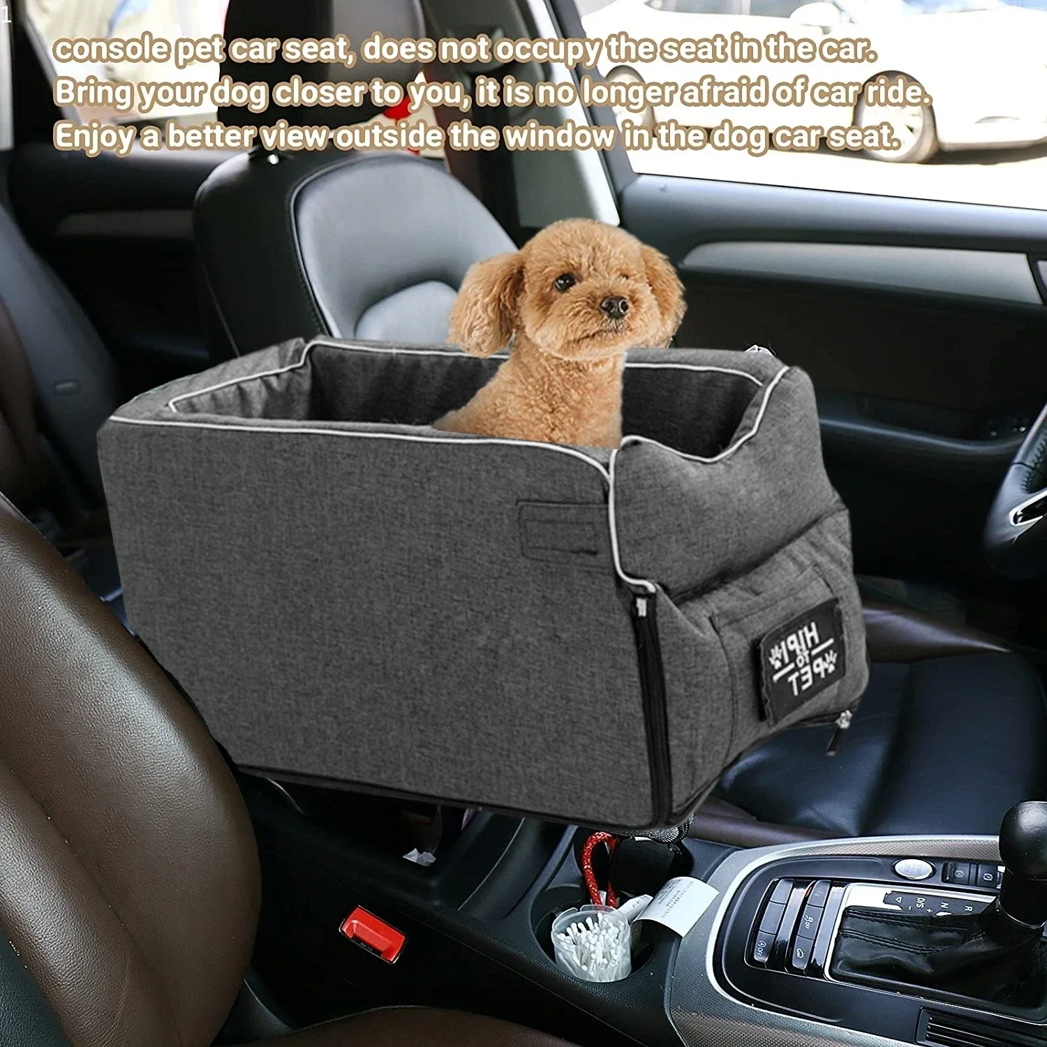 Dog Car Seat Car Mounted Dog Kennel Car Seat Portable Central Console  Carrier Bag Pet Supplies Cat Accessories Dog Bag